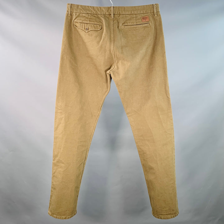 FREENOTE CLOTH Size 38 Green Olive Cotton Straight Zip Fly Casual Pants