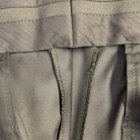 DOLCE & GABBANA Size 36 Navy Wool Silk Zip Fly Dress Pants