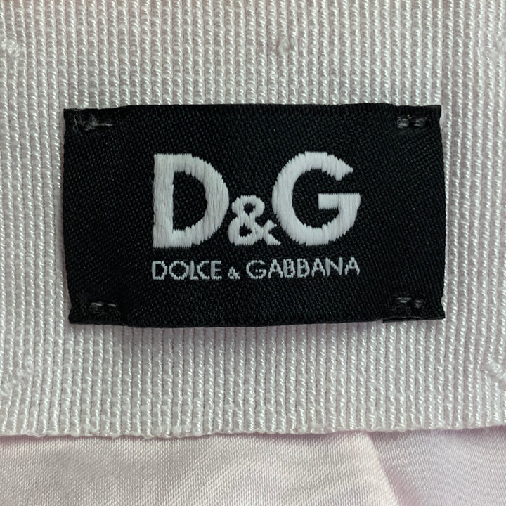 D&G by DOLCE & GABBANA Size 4 Pink Fuchsia Satin Cap Sleeves Cocktail Dress