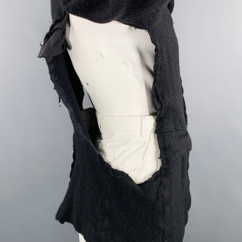 COMME des GARCONS 2022 Size L Black Wool Blend Jacket