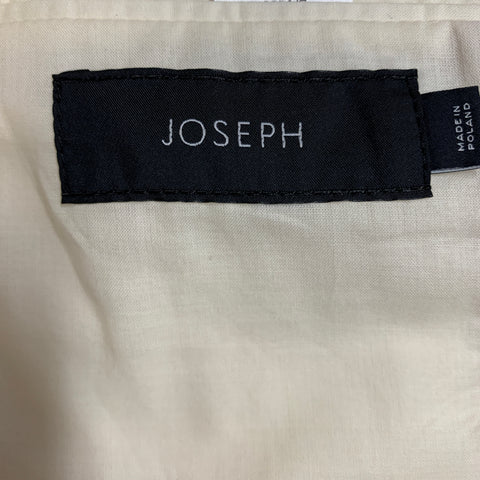JOSEPH Talla 42 -Hopsack Chine Darius- Abrigo deportivo con un solo botón en mezcla de lino beige