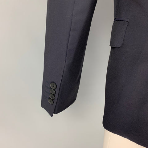 PAUL SMITH The Byard  Size 36 Navy Wool / Mohair Single Breasted Notch Lapel Suit