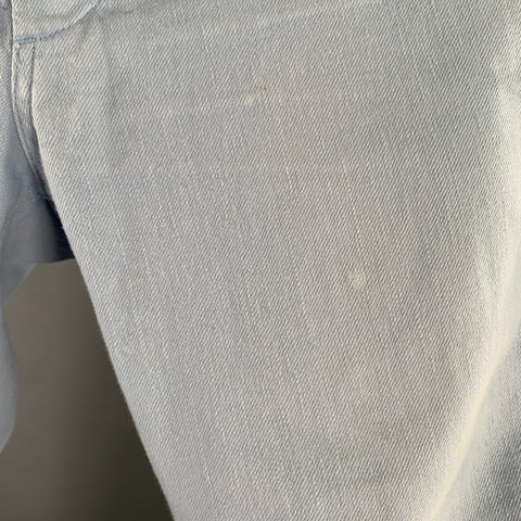 VISVIM Size M Light Blue Cotton Button Fly Jeans