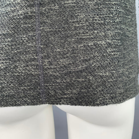 ROBERT GELLER Size S Grey Charcoal Knit Polyester Blend Notch Lapel Cardigan