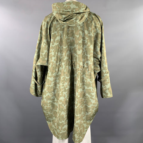 DESCENDANT OF THIEVES Size XXL Green Leaves Polyester Jacket