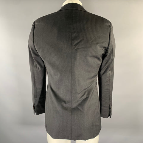 GIORGIO ARMANI Size 36 Charcoal Wool Notch Lapel Sport Coat