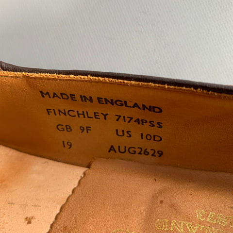 SANDERS Size 10 -Finchley- Brown Suede Tassels Loafers