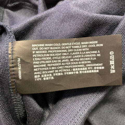 THEORY Size XS Navy Solid Modal Blend Crew Neck Pullover