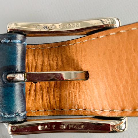 HARRIS DAL Size 36 Teal Leather Belt