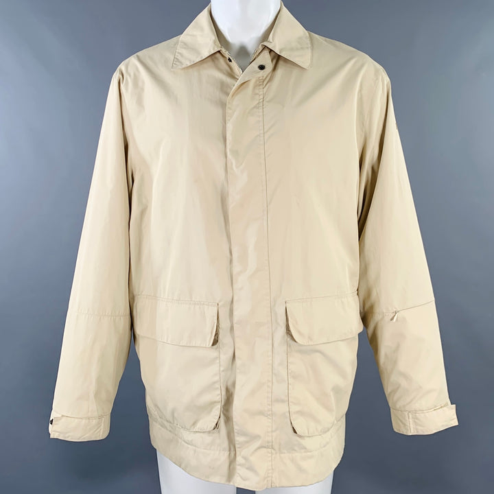 PAUL & SHARK Size M Typhoon 20000 Cream Zip Coat