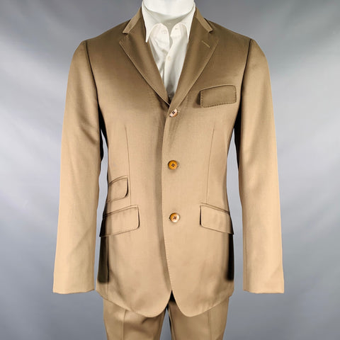 PHINEAS COLE Size 38 Tan Three Piece Notch Lapel Suit