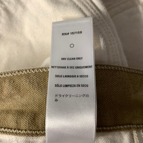 THE SEVEN CONTINENTS Size 30 Cream Cotton Carpenter Pants