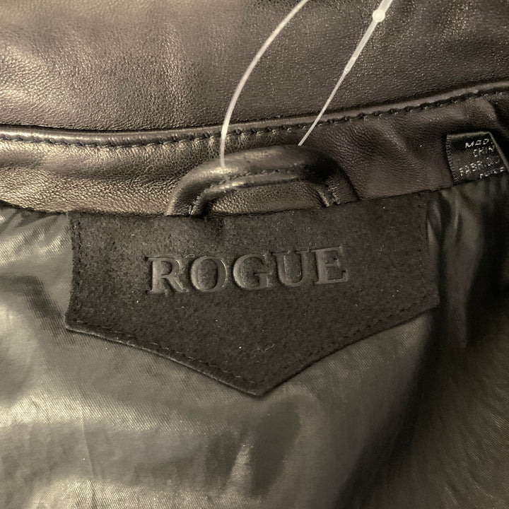 ROGUE Size M Black Leather Jacket