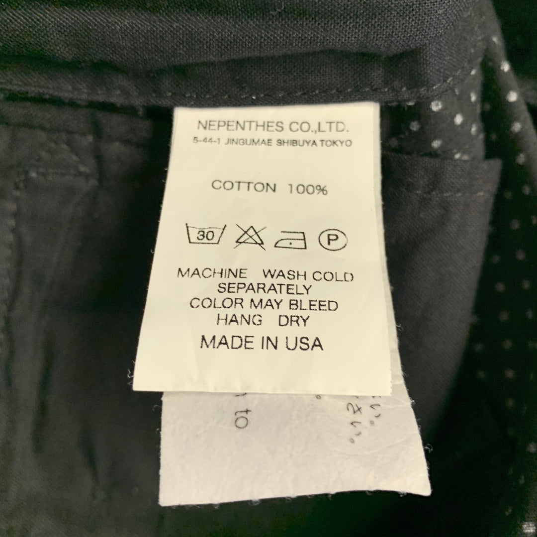 ENGINEERED GARMENTS Size 32 Black White Polka Dot Cotton Zip Fly Shorts