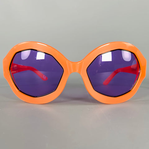 MARNI Cumulus Cloud Orange Acetate Sunglasses