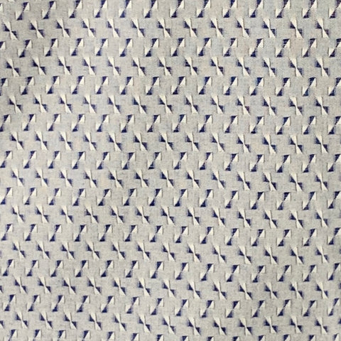 ETRO Size XL Blue Jacquard Cotton Curved Cutaway Long Sleeve Shirt