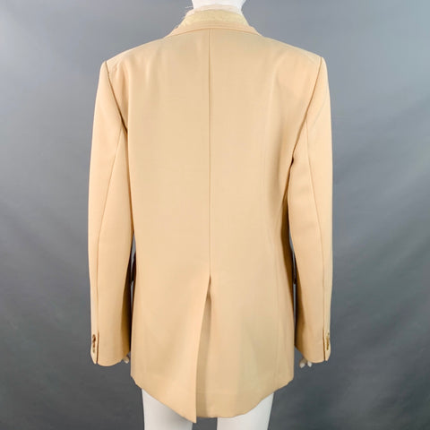 MAISON MARGIELA Size M Khaki Wool Mohair Twill Notch Lapel Jacket Blazer