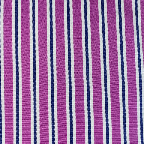 COMME des GARCONS HOMME PLUS Size M Purple White Stripe Cotton Long Sleeve Shirt
