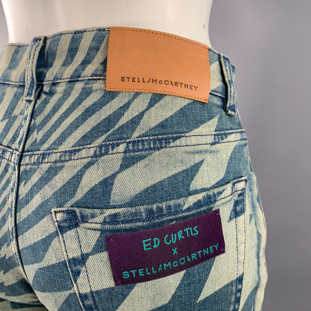 STELLA McCARTNEY Size XS Blue Light Blue Cotton Blend Jeans