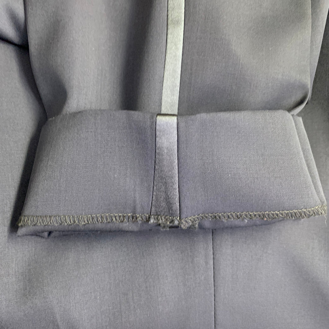 BURBERRY PRORSUM Size 40 Navy Wool Notch Lapel Tuxedo