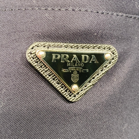 PRADA Size 34 Navy Cotton Twill Elastic Cuffs Casual Pants