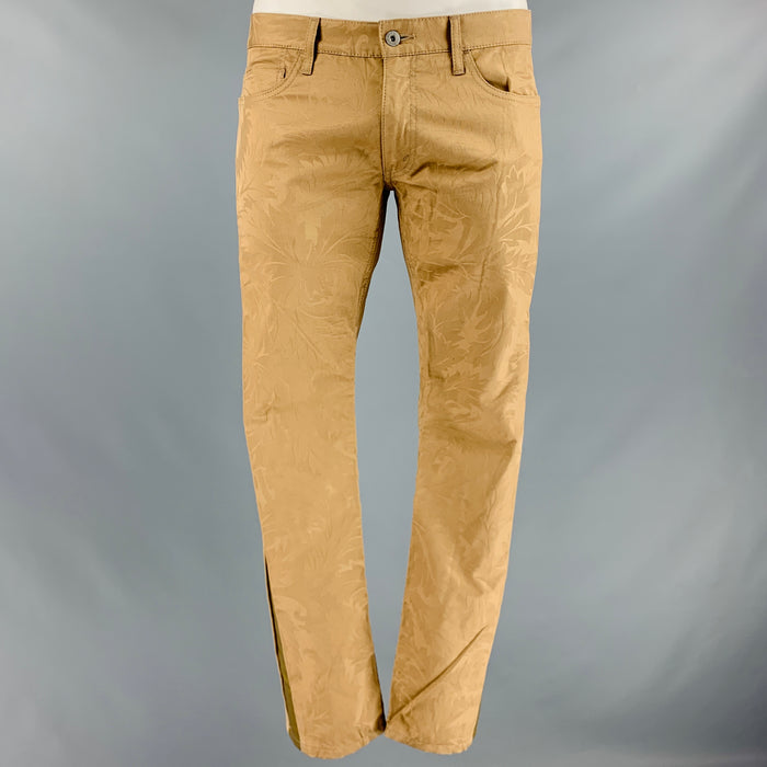 JUNYA WATANABE Taille L Pantalon décontracté en coton damassé beige