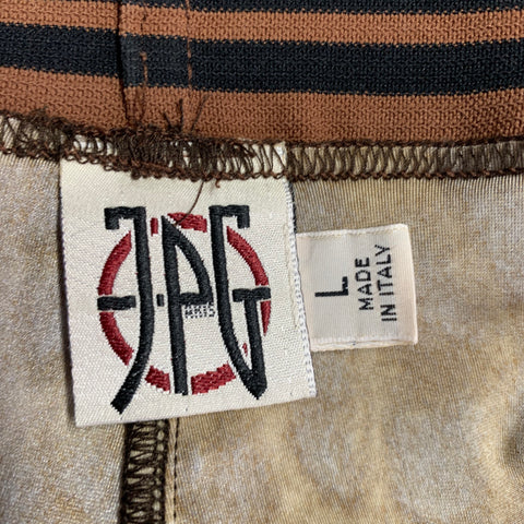 JEAN PAUL GAULTIER Size L Brown Tan Animal Print Speedo Swim Trunks