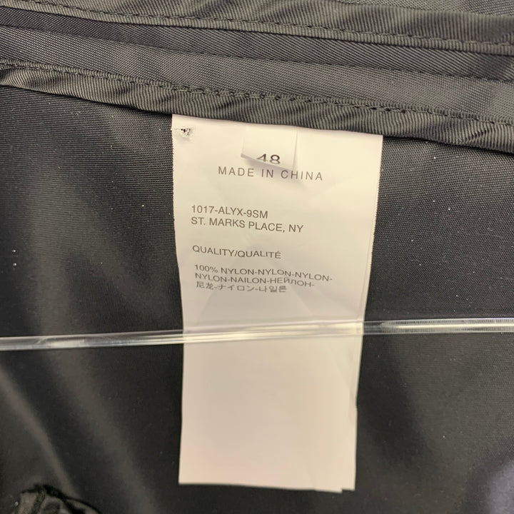 1017 ALYX 9SM Size 38 Black Nylon Single Breasted Jacket