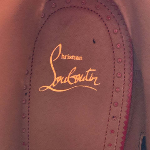 CHRISTIAN LOUBOUTIN Size 10 Mayerswing Black Leather Side Zipper Red Sole Boots