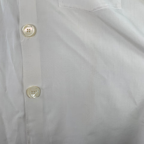 COMME des GARCONS HOMME PLUS Size XXL White One Pocket Button Up Long Sleeve Shirt