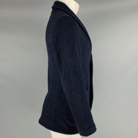 HAVER SACK Size M Navy Wool Polyester Single Breasted Jacket