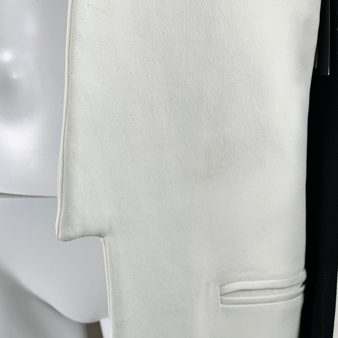 GARETH PUGH SS09 Size M White Black  Two Tone Open Front Coat