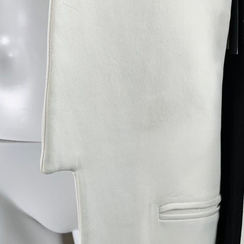 GARETH PUGH SS09 Size M White Black  Two Tone Open Front Coat