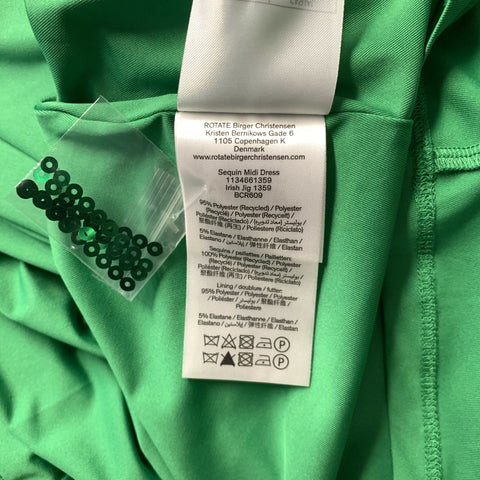 ROTATE Size S Green Polyester Maxi Dress