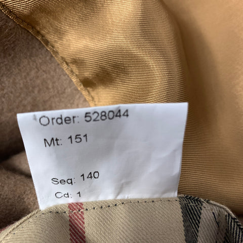 BURBERRY Size XXL Tan Khaki Solid Cotton Trench Trenchcoat