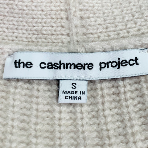 THE CASHMERE PROJECT Size S Grey Light Cashmere Textured Oversized Cardigan