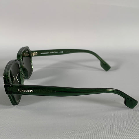 BURBERRY Size One Size Green Olive See Through Sunglasses