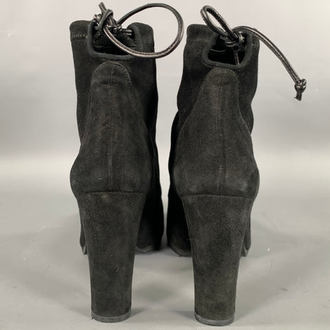 STUART WEITZMAN Size 9 Black Suede Chelsea Boots