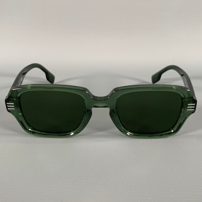 BURBERRY Size One Size Green Olive See Through Sunglasses