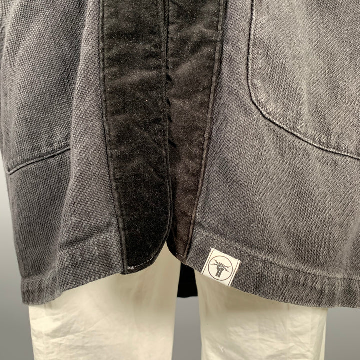 NEIGHBORHOOD Size XL Black Cotton Cardigan Coat