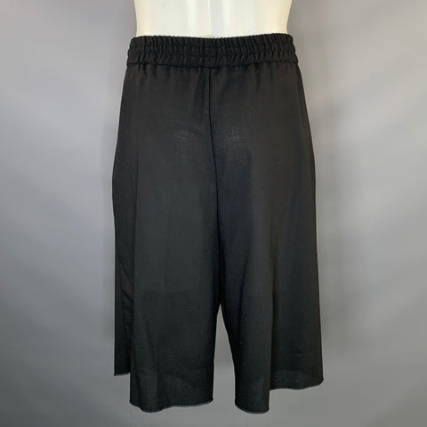 MCQ by ALEXANDER MCQUEEN Size 38 Black Wool Elastic Waistband Shorts