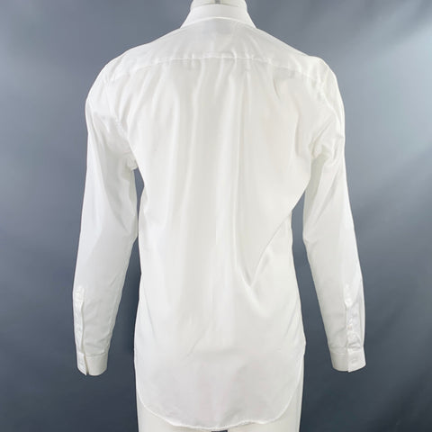 Chemise Sandro en coton blanc à manches longues et boutons cachés, taille M