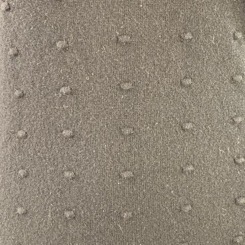 BALENCIAGA Size 10 Navy Blue Wool Blend Textured Dots Sleeveless Dress