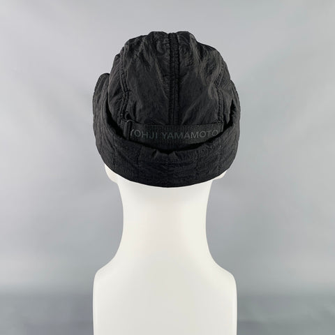 Y-3 Size One Size Black Quilted Polyamide Hat