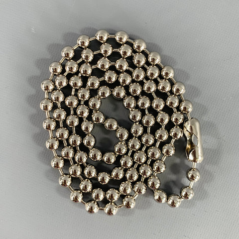 NO BRAND Silver Metal Small Ball Chain Punk Necklace