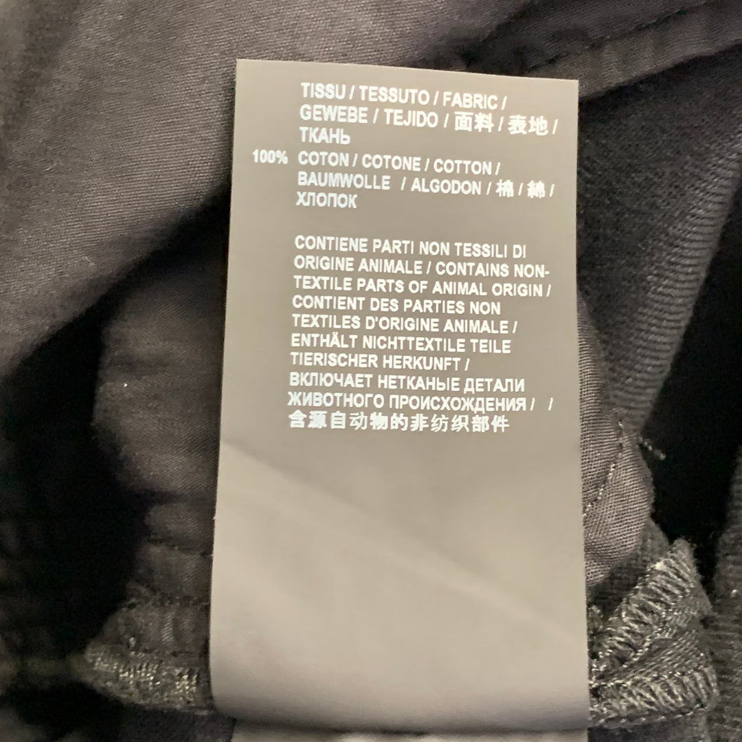 SAINT LAURENT Size 31 Black Denim Straight Slim Five Pockets Jeans