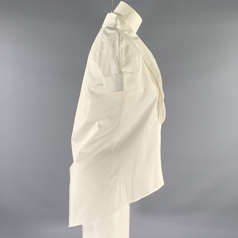 HUGO BOSS Size S White Elastane Blend Cap Sleeves Blouse