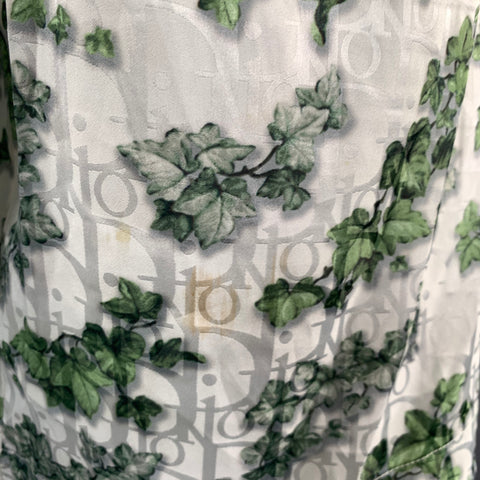 DIOR HOMME Size L White Green Leaves Short Sleeve Tracksuits & Sets