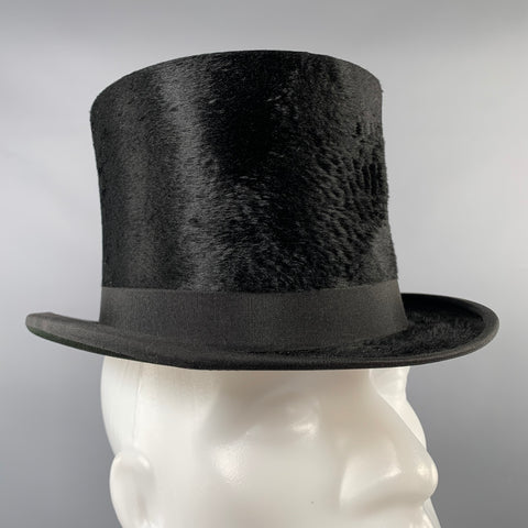 SPECIAL MAKE Black Felt Top Hat