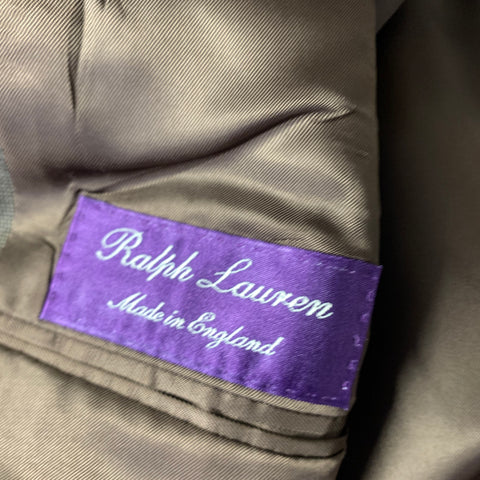 RALPH LAUREN Chest Size 38 Dark brown Wool Double Breasted 30 31 Suit